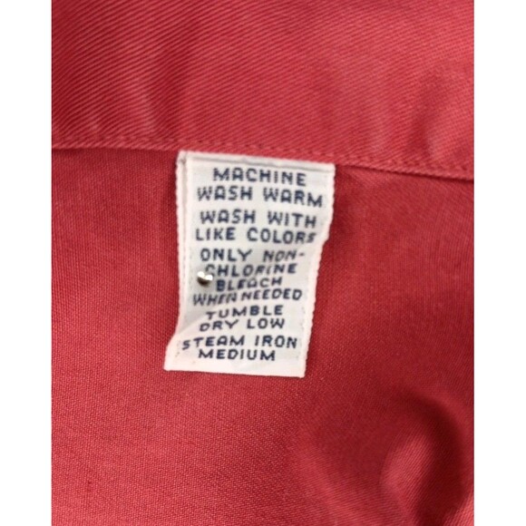 Mens Ralph Lauren Long Sleeve Button Down Shirt Large Classic Fit Red - Picture 5 of 5